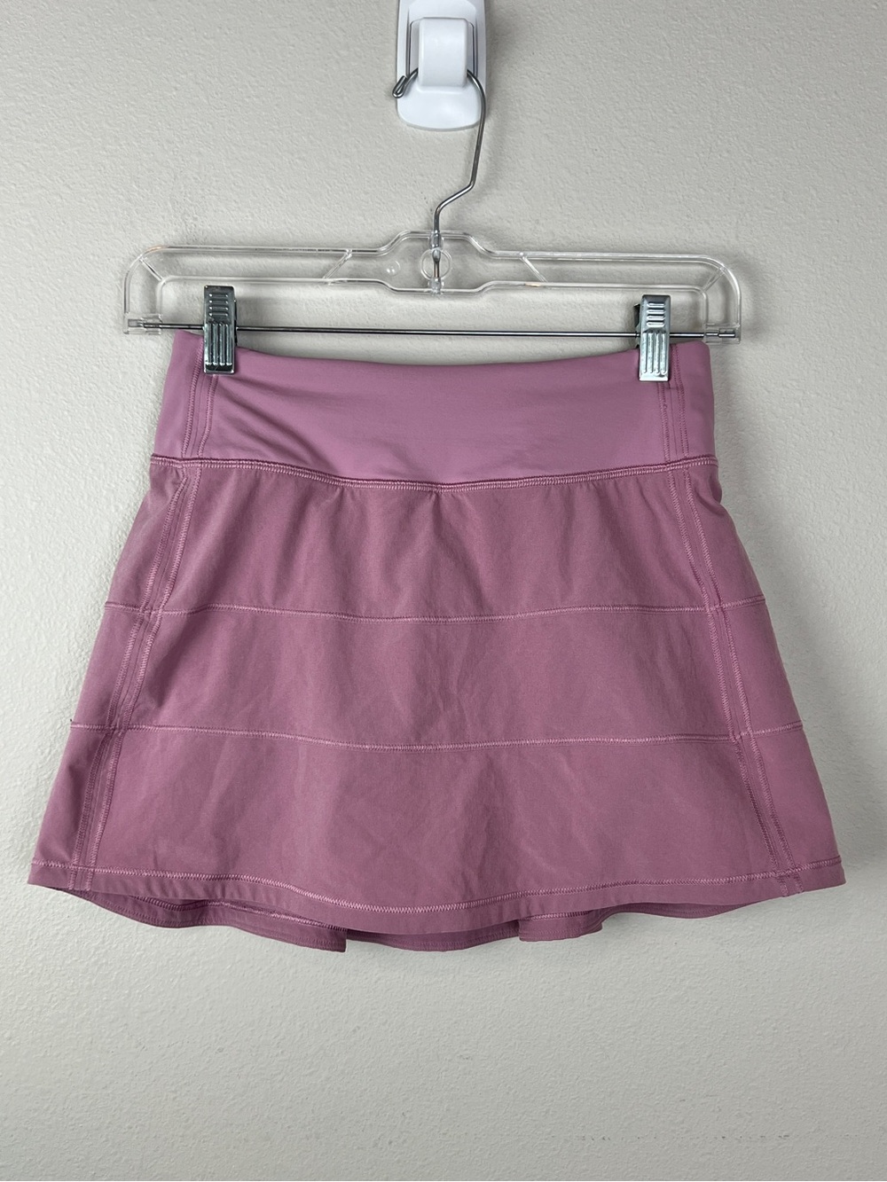 Lululemon Pace Rival Mid Rise Skirt 15” Length Pink Taupe - Picture 2 of 5